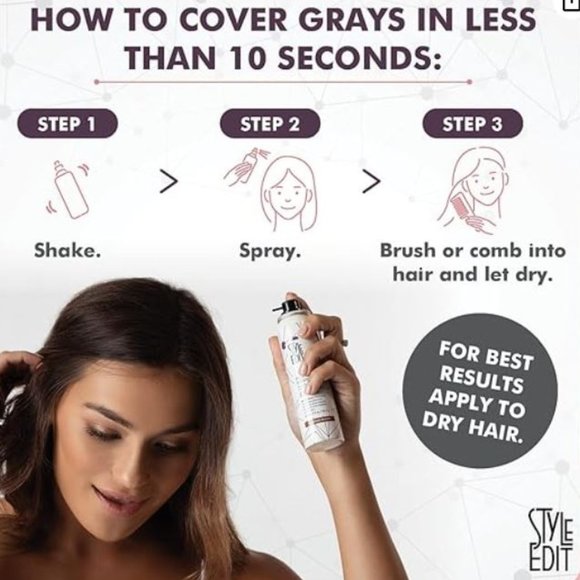 Style Edit Root Concealer - Medium Brown - Picture 3 of 3